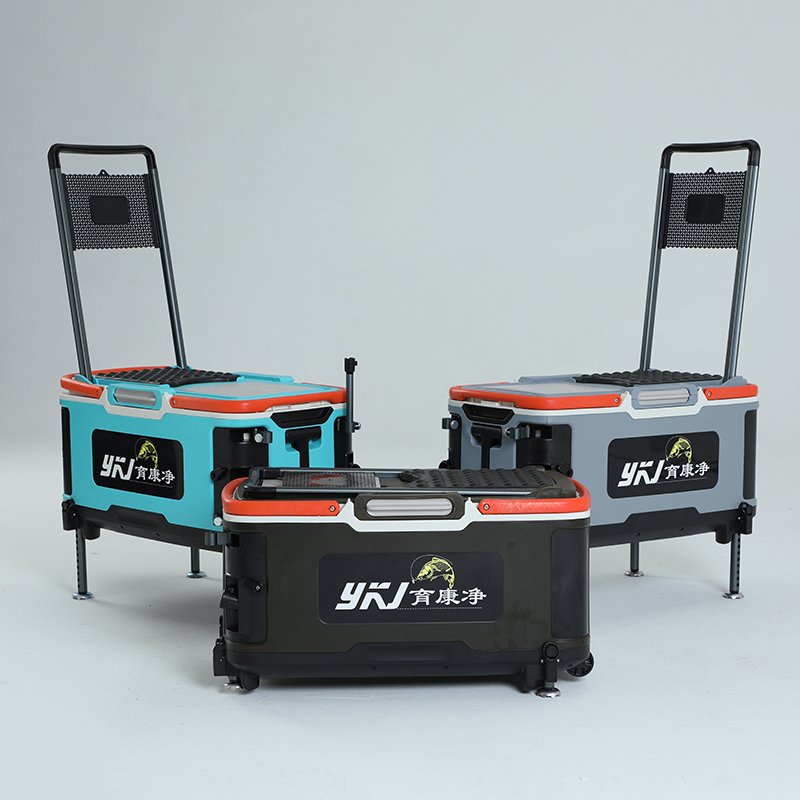 A new 2024 multi-purpose fishing box full-scope, super-comfortable, large-capacity free-of-a-season fishing box and wheel